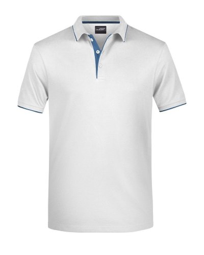 Polo Uomo Stripe White/Navy