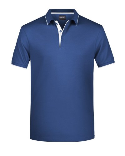 Polo Uomo Stripe Navy/White