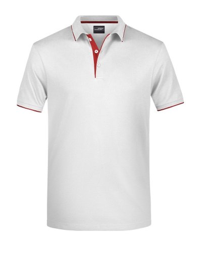 Polo Uomo Stripe White/Red