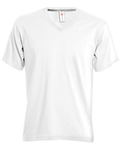 T-shirt v-neck Bianco