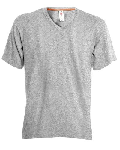 T-shirt v-neck Grigio Melange