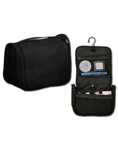 Beauty case con tasche interne e gancio