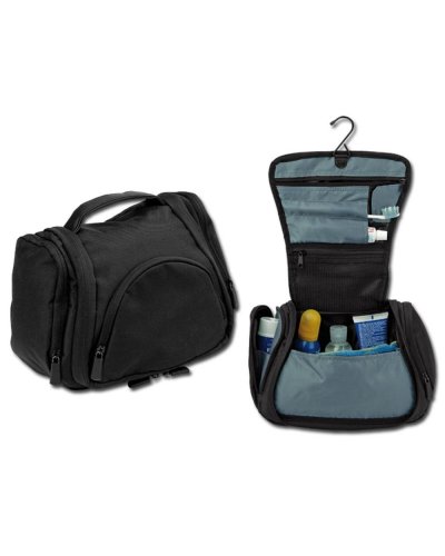 Beauty case con tasche interne e gancio