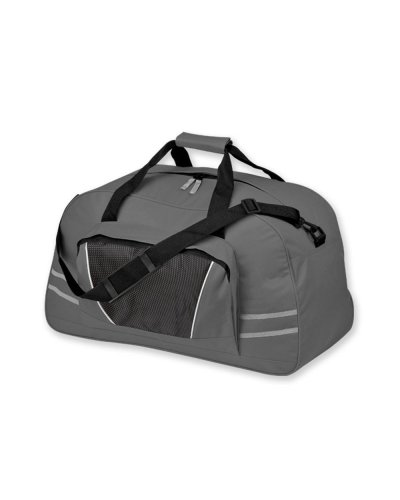 Borsa da viaggio in poliestere con tracolla Grigio