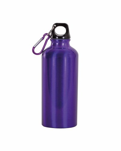 Borraccia 400ml con Moschettone Violetto