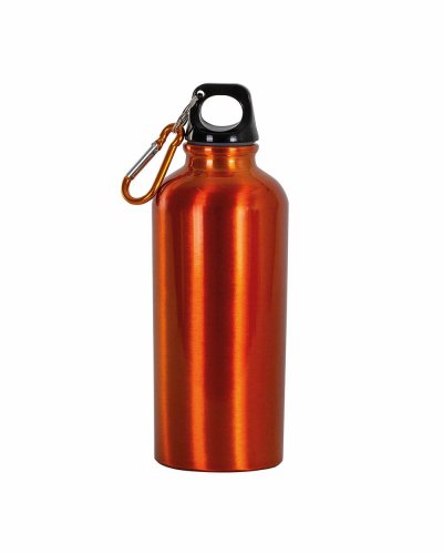Borraccia 400ml con Moschettone Arancione