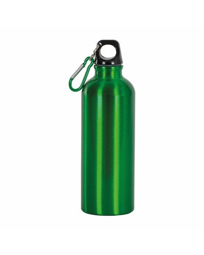 Borraccia 750 ml con moschettone Verde