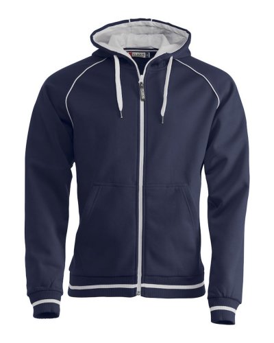 Felpa cappuccio full zip Gerry Blu