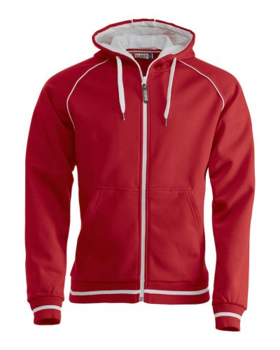 Felpa cappuccio full zip Gerry Rosso
