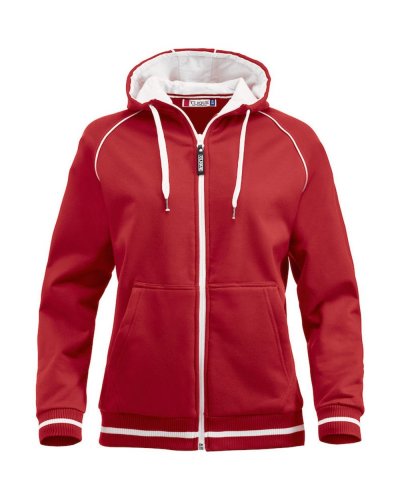 Felpa cappuccio full zip Grace Rosso