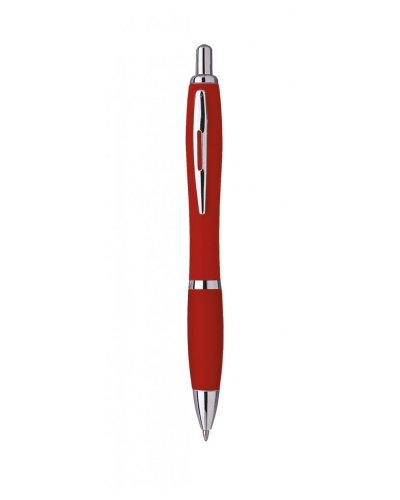 Penna a sfera in plastica con clip in metallo