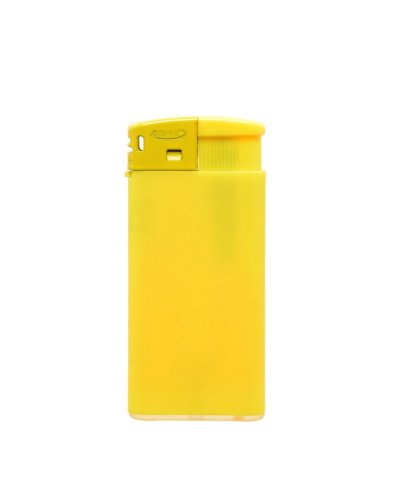 Accendino in plastica fluo effetto gommato ricaricabile