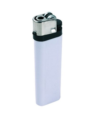 Accendino piezo in plastica Bianco