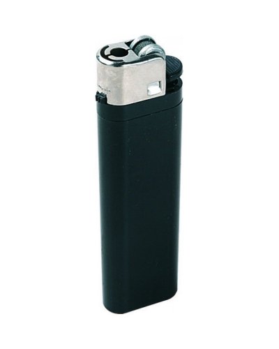 Accendino piezo in plastica Nero
