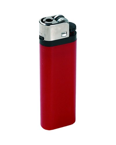 Accendino piezo in plastica Rosso