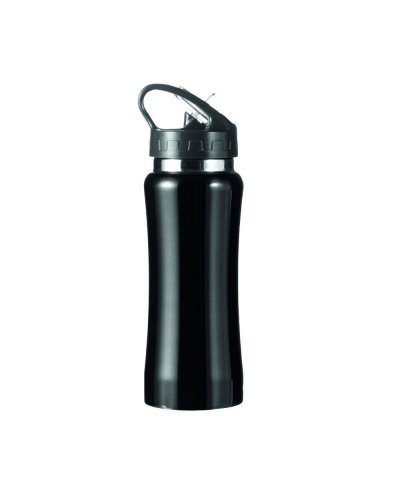Borraccia in acciaio inossidabile con beccuccio 600 ml Nero