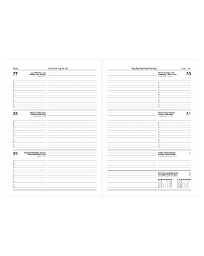 Agenda Settimanale 15 x 21 con elastico
