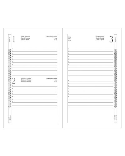 Agenda Giornaliera in PVC e cartone con elastico