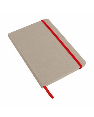Block notes con elastico Rosso