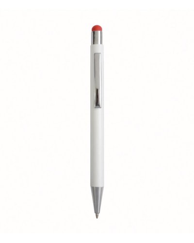 Penna a scatto con touch screen Rosso