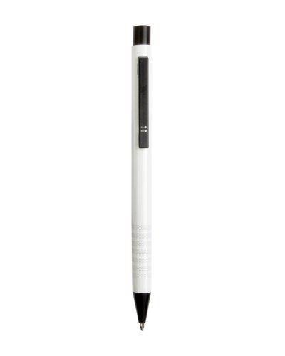 Penna clip in metallo Bianco