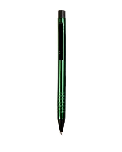 Penna clip in metallo Verde