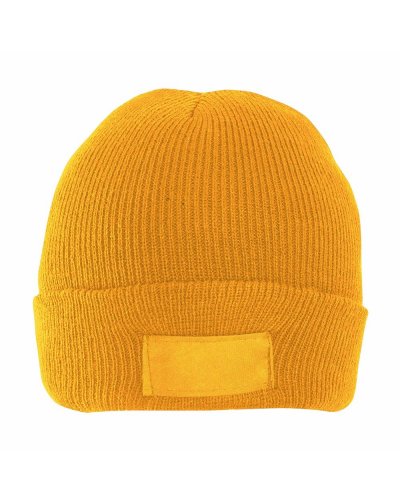 Cappellino in maglia Concert con etichetta Giallo
