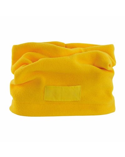 Fascia scalda-collo con etichetta