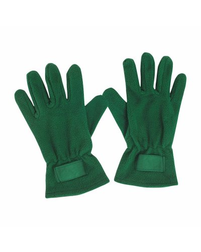 Guanti in polar da donna con etichetta Verde