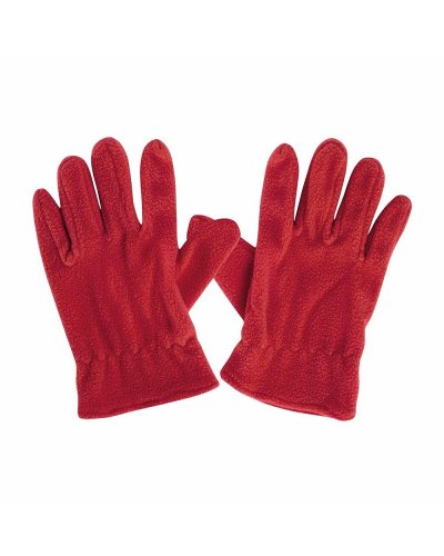 Guanti in polar da uomo Rosso