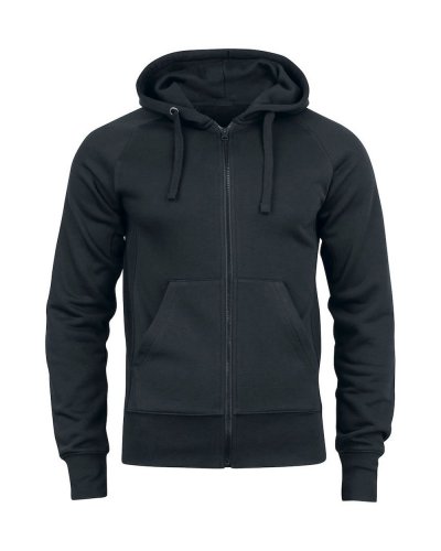 Felpa con zip e cappuccio Harper Nero