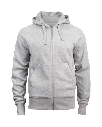 Felpa con zip e cappuccio Harper Grigio Melange