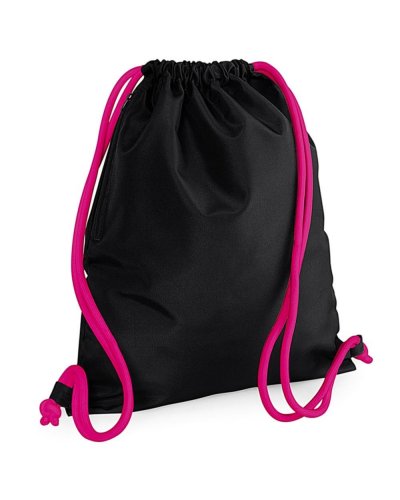 Zainetto Icon drawstring Black/Fuchsia