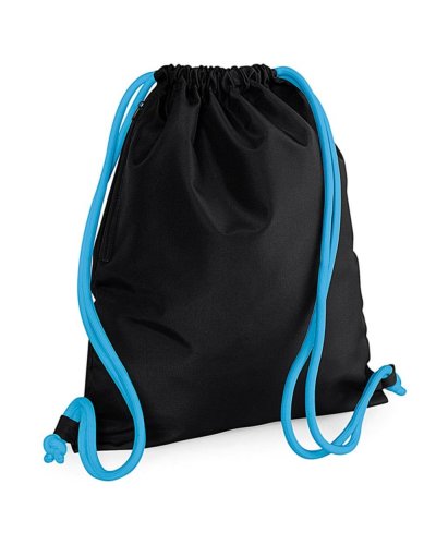 Zainetto Icon drawstring black/surf blue