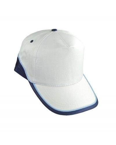 Cappellino 5 pannelli Doruk Bianco