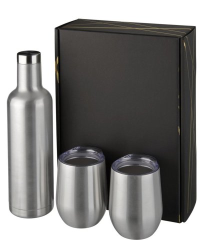 Set regalo termico sottovuoto in rame Pinto e Corzo Argento