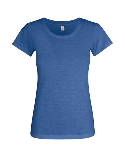 T-shirt Slub-T donna Blu Melange
