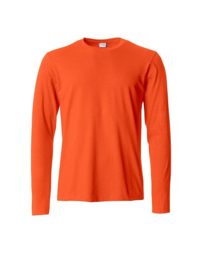 T-shirt Basic-T Maniche lunghe Arancione