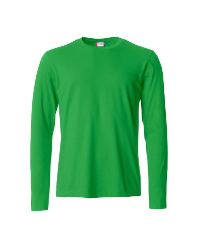 T-shirt Basic-T Maniche lunghe Verde Acido
