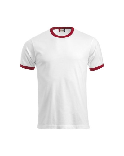 T-shirt bicolore Nome Bianco / Rosso