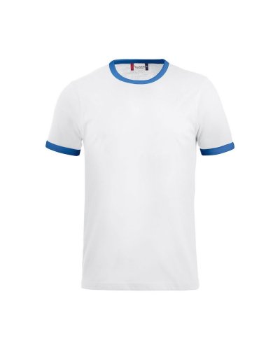 T-shirt bicolore Nome Bianco / Royal