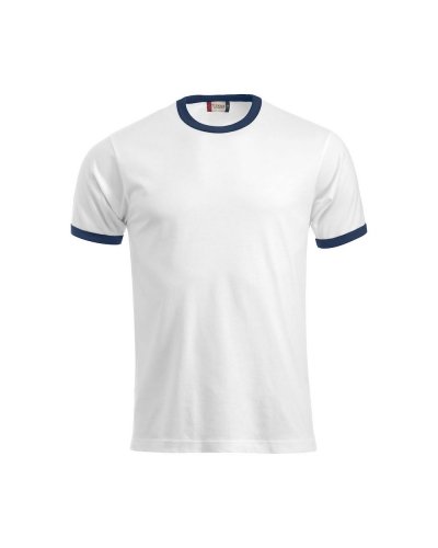 T-shirt bicolore Nome Bianco / Blu