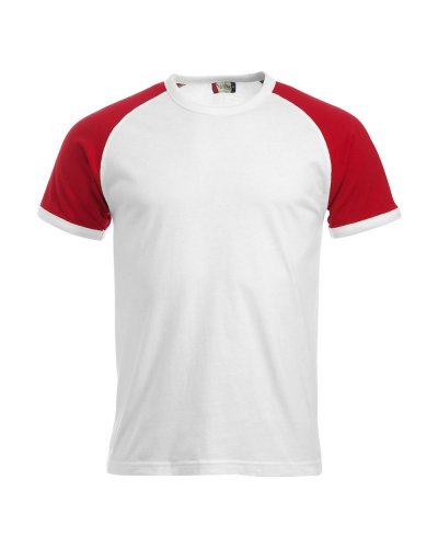 T-shirt bicolore Raglan-T Bianco / Rosso