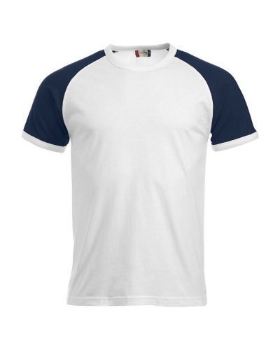 T-shirt bicolore Raglan-T Bianco / Navy