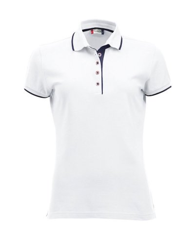 Polo Donna Seattle Bianco / Navy
