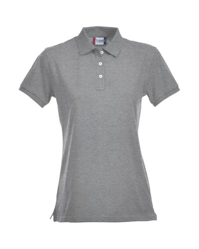 Polo Donna Stretch Premium Grigio Melange