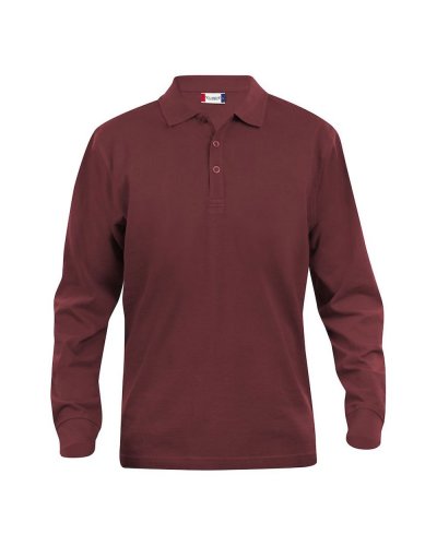 Polo Classic Lincoln manica lunga Bordeaux