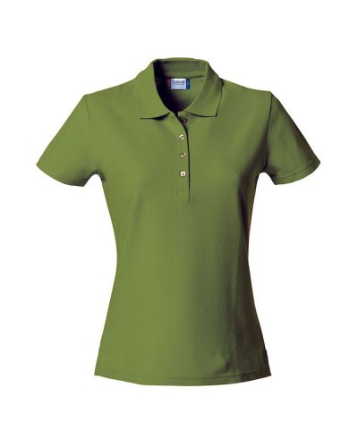 Polo Donna Basic Verde Militare