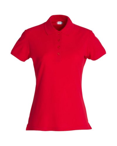Polo Donna Basic Rosso