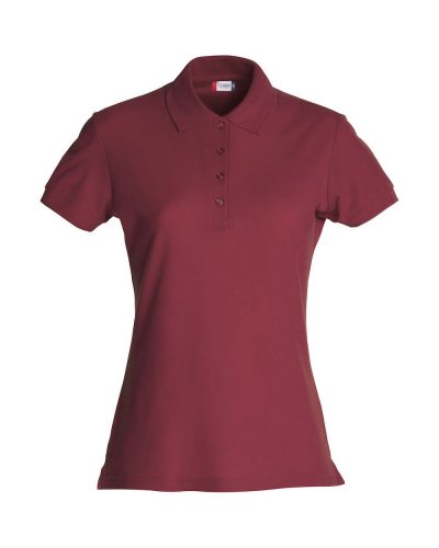 Polo Donna Basic Bordeaux